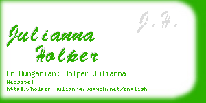 julianna holper business card